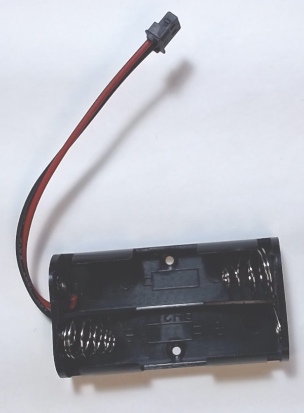 BATTERY HOLDER / DUAL AA BATTERY / PS2 3V / RAILKING ONE GAUGE HUDSON / GOOD FOR PROJECTS