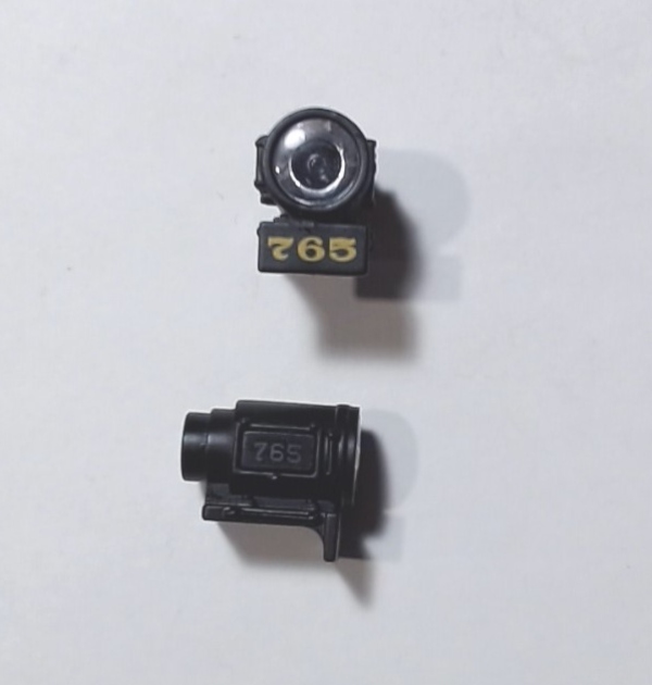 HEADLIGHT HOUSING / W/LENSES & NUMBER BOARDS / #765 / NKP / PREMIER BERKSHIRE 2-8-4