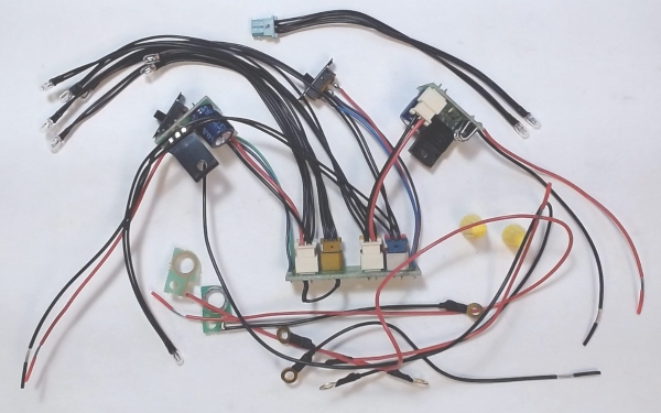 WIRE HARNESS SET / W/ LAMPS & 2)6V CV BOARDS / PREMIER NON-POWERED SUBWAY R11 AND R34 