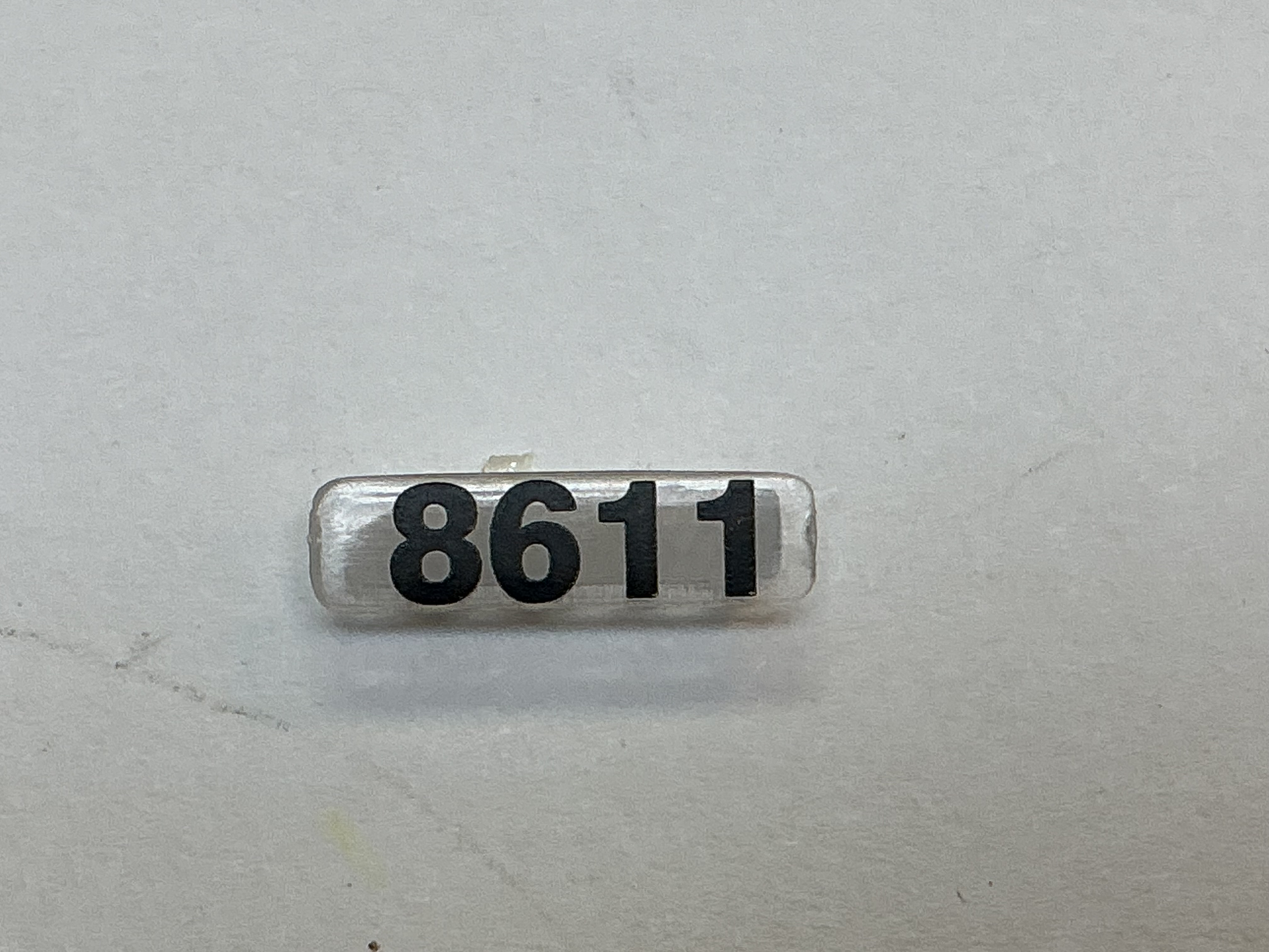 NUMBER BOARD / FRONT & REAR / LH OR RH / #8611 / PREMIER DASH-9