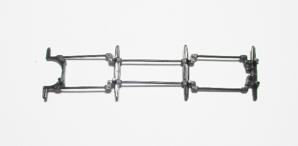 BRAKE SHOE RIGGING / BLACK / UNDER BRAKE SHOES / HO SCALE N&W J CLASS 4-8-4