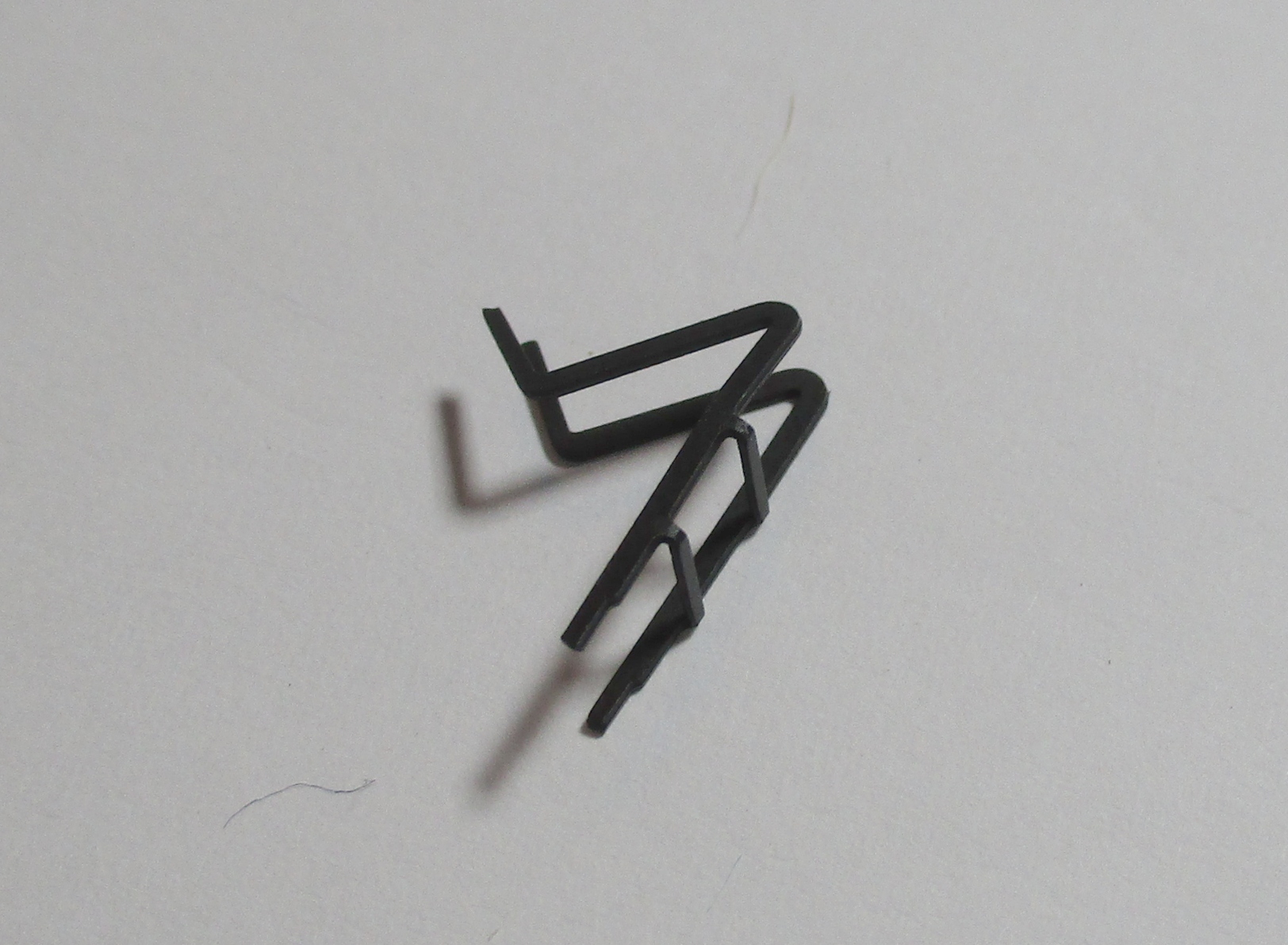 LADDER / 2-RUNG / TENDER SLOPE SHEET / BLACK / HO SCALE N&W J CLASS 4-8-4