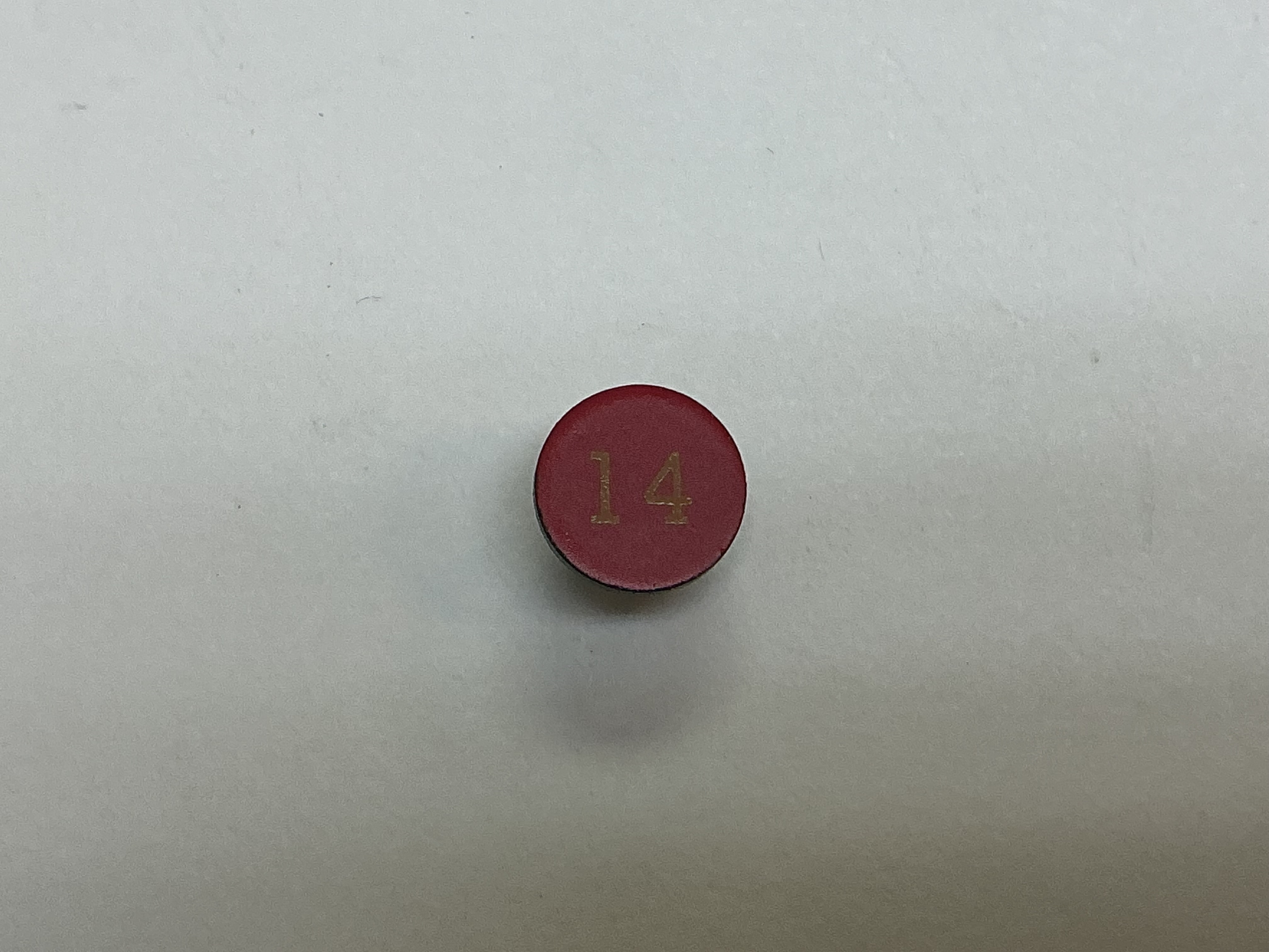 NUMBER PLATE / MOUNTS ON BOILER FRONT / #14 / PREMIER L-1 MIKADO 2-8-2