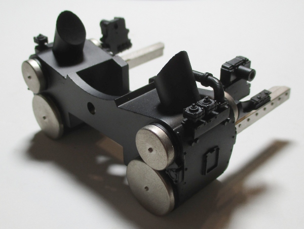 STEAM CHEST / W/SATIN CROSSHEAD GUIDES / BLACK / PS-3 / PREMIER GREENBRIER 4-8-4