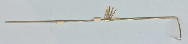 HANDRAIL / BOILER / RH / BRASS / W/O STANCHIONS / TINPLATE STANDARD GAUGE 4696