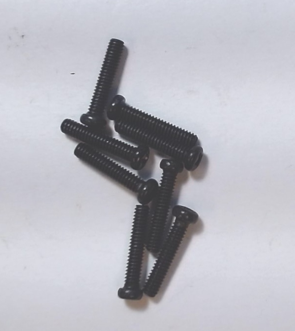 SCREW / FLTHD / M2 x 0.4 x 10mm L / PACK OF 8 / SCALE COUPLER MOUNTING / PREMIER F-7