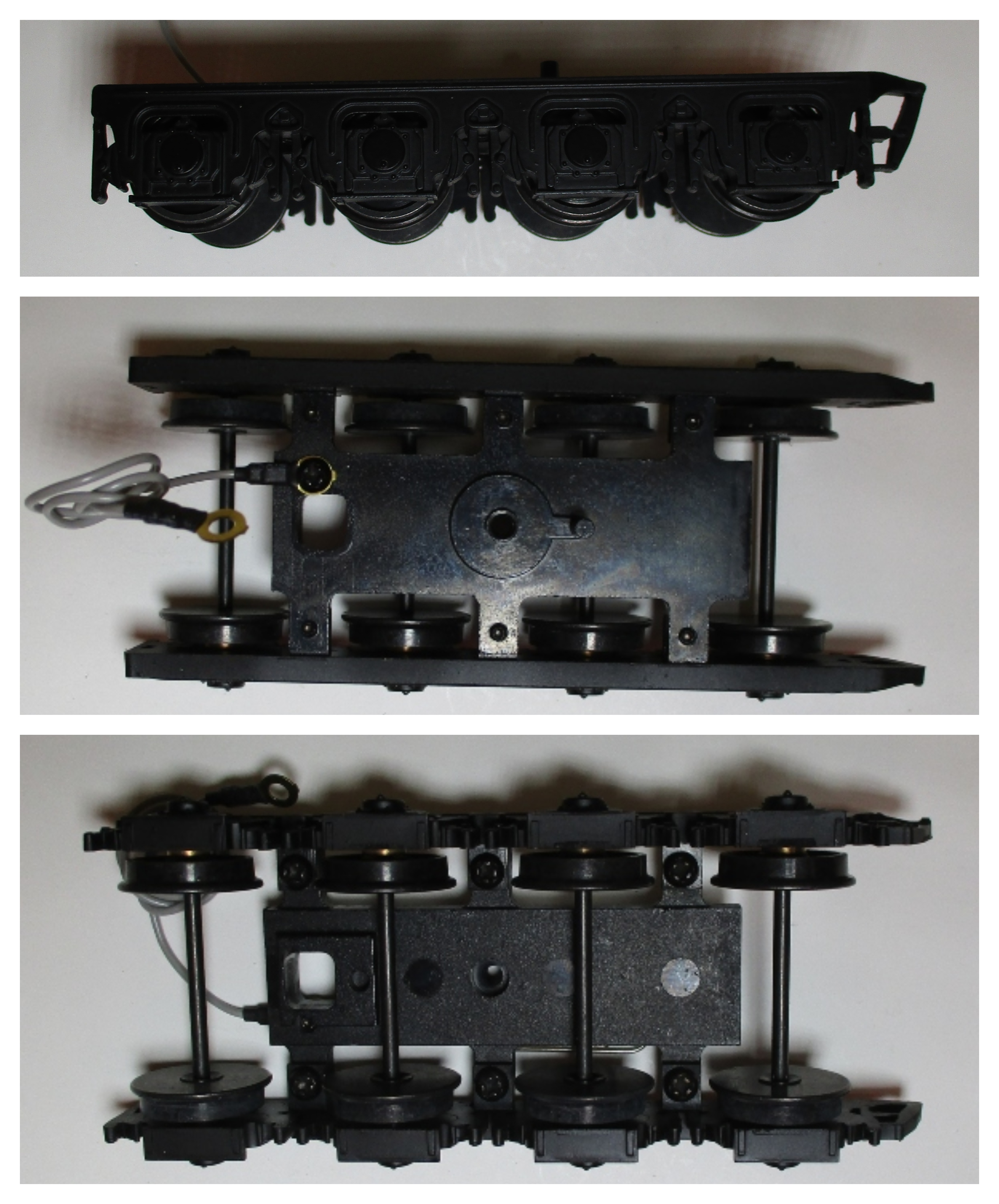 TENDER TRUCK / 8-WHEEL / FRONT / BLACK / PS-2 & 3 / 2-RAIL / PREMIER T-1 DUPLEX 4-4-4-4 