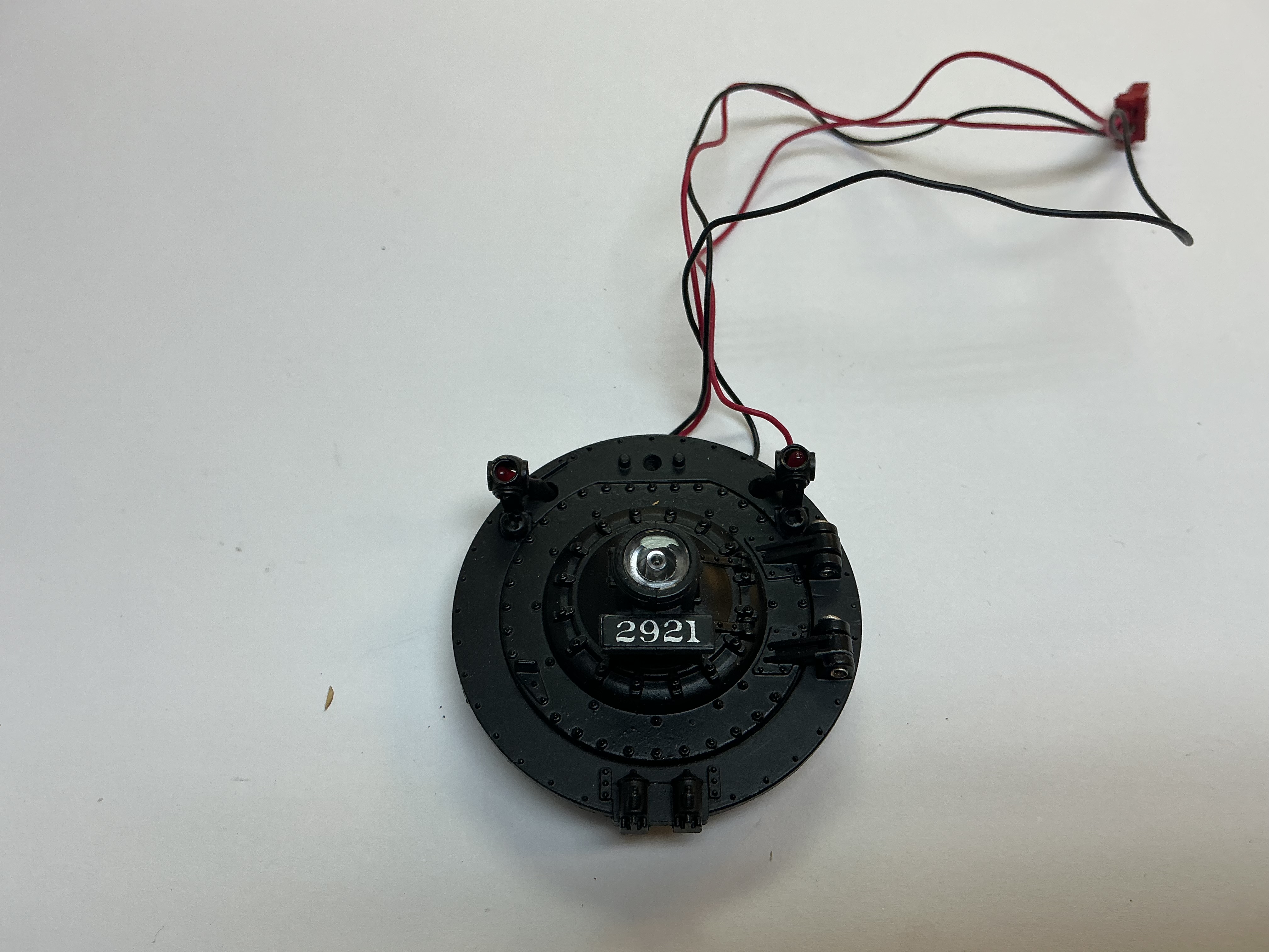 BOILER FRONT / COMPLETE / W/LAMP & LEDS / #2921 / PREMIER ATSF NORTHERN 4-8-4