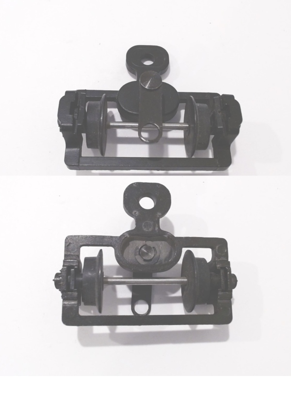 2-WHEEL PILOT TRUCK / BLACK / W/PIVOT PLATE / PREMIER Y-6b 2-8-8-2