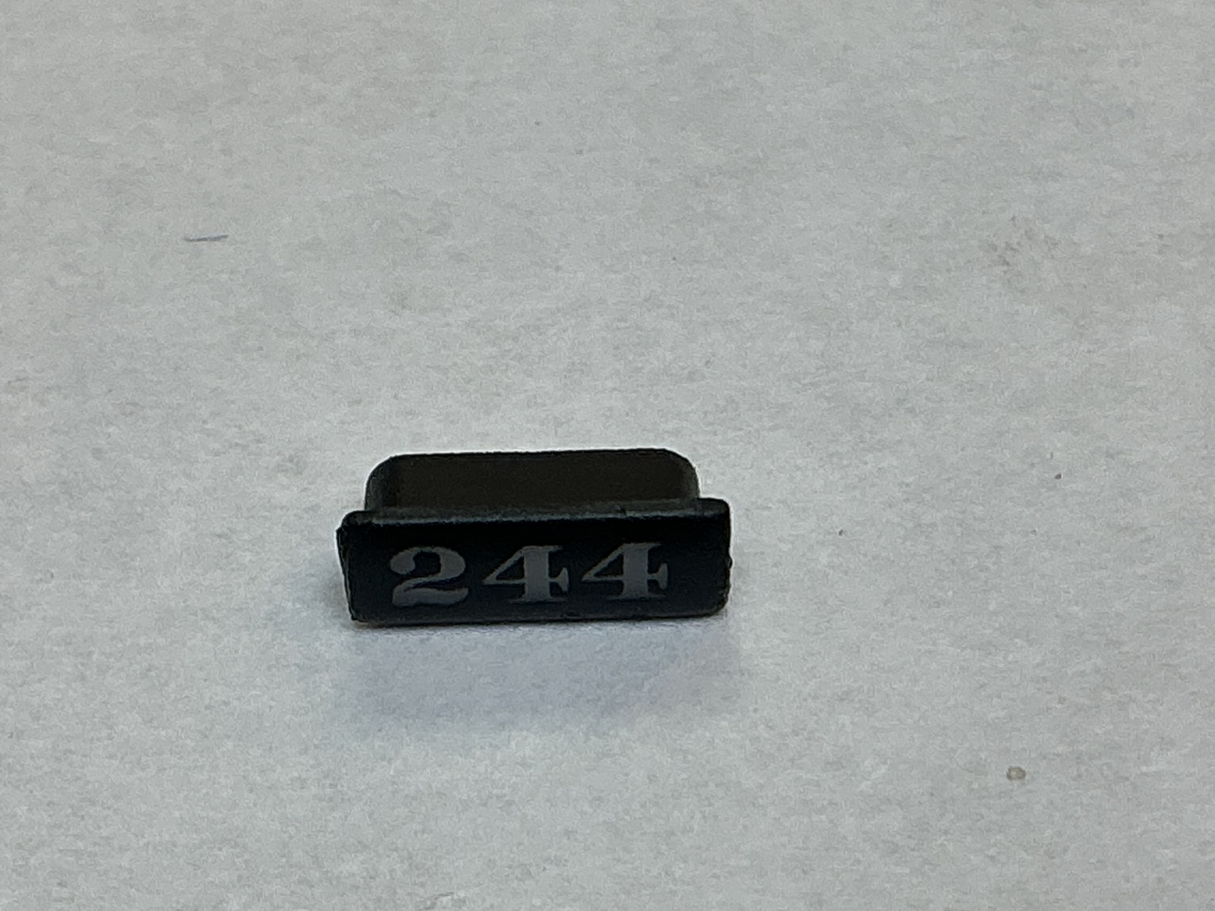 NUMBER BOARD / RH OR LH / HEADLIGHT HOUSING / #244 / PREMIER CAMELBACK 4-6-0