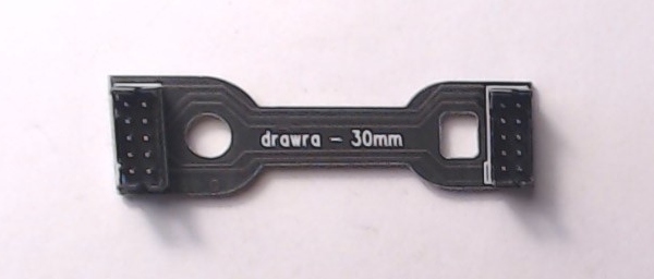 WIRELESS DRAWBAR / 10-PIN / 30mm L /  DUAL VERTICAL PLUGS