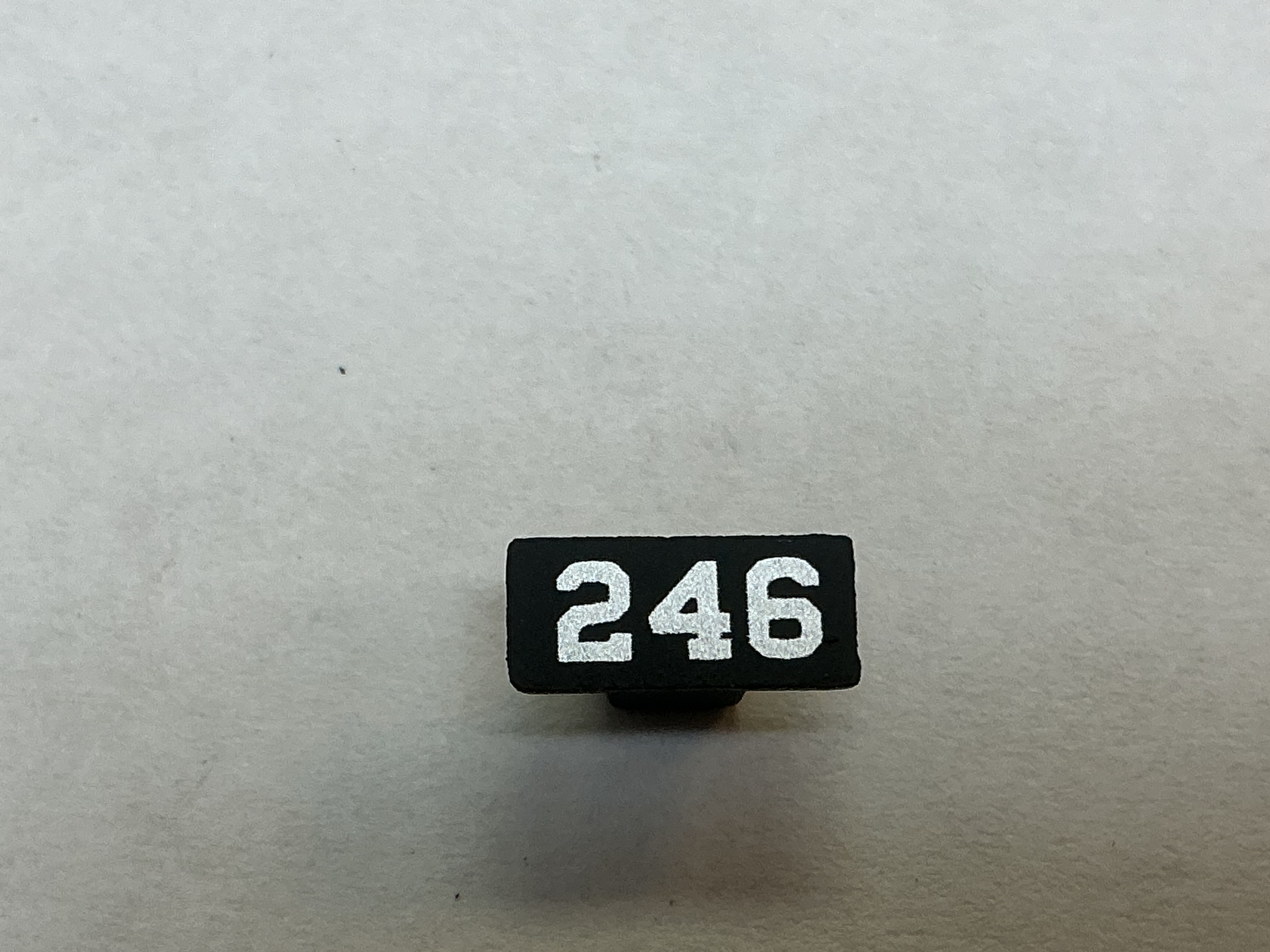 NUMBER PLATE / BOILER FRONT / #246 / PREMIER CAMELBACK 4-6-0