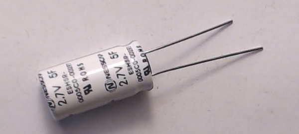 SUPER CAPACITOR / 2.7V 5F / PROTOSOUND 3.0 O & G GAUGE BOARD