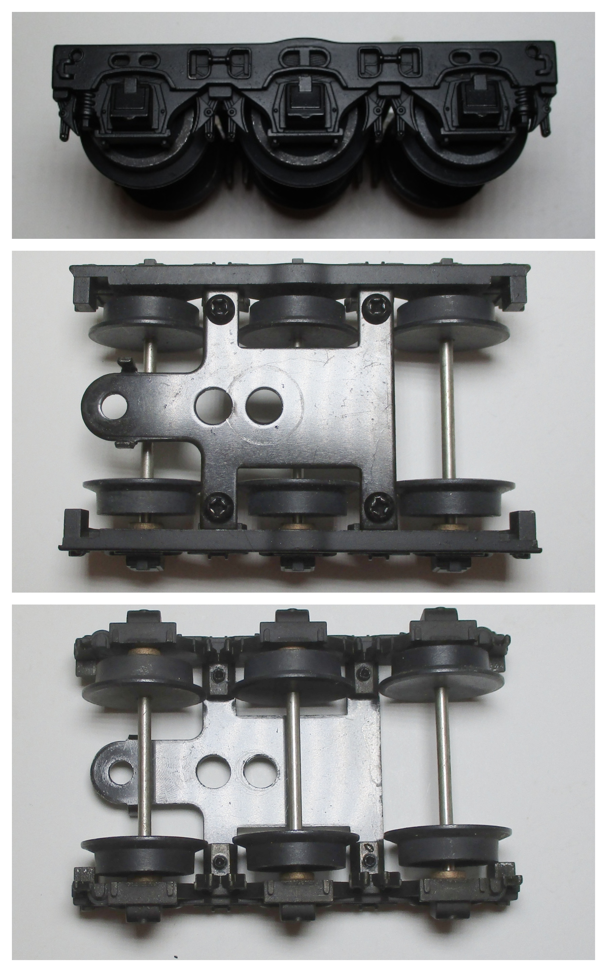 TENDER TRUCK / 6-WHEEL / REAR / BLACK / PS-1 / W/O COUPLER / PREMIER CAB FORWARD