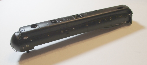 SHELL / UPPER BOILER HALF / W/BOILER FRONT / W/O CAB / #603 / HO SCALE N&W J CLASS 4-8-4