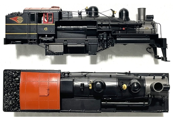 SHAY ENGINE SHELL / W/ DETAILS AS SHOWN, BOTH SMOKE UNITS & PS3 WIRE HARNESS / 20-3878-1