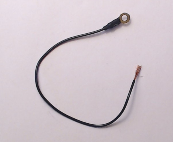 RING TERMINAL / 3.1mm I.D. / W/BLACK WIRE / ASSORTED LENGTHS