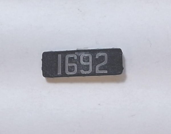 NUMBER BOARD / FRONT / PREMIER F-7A / NYC #1692