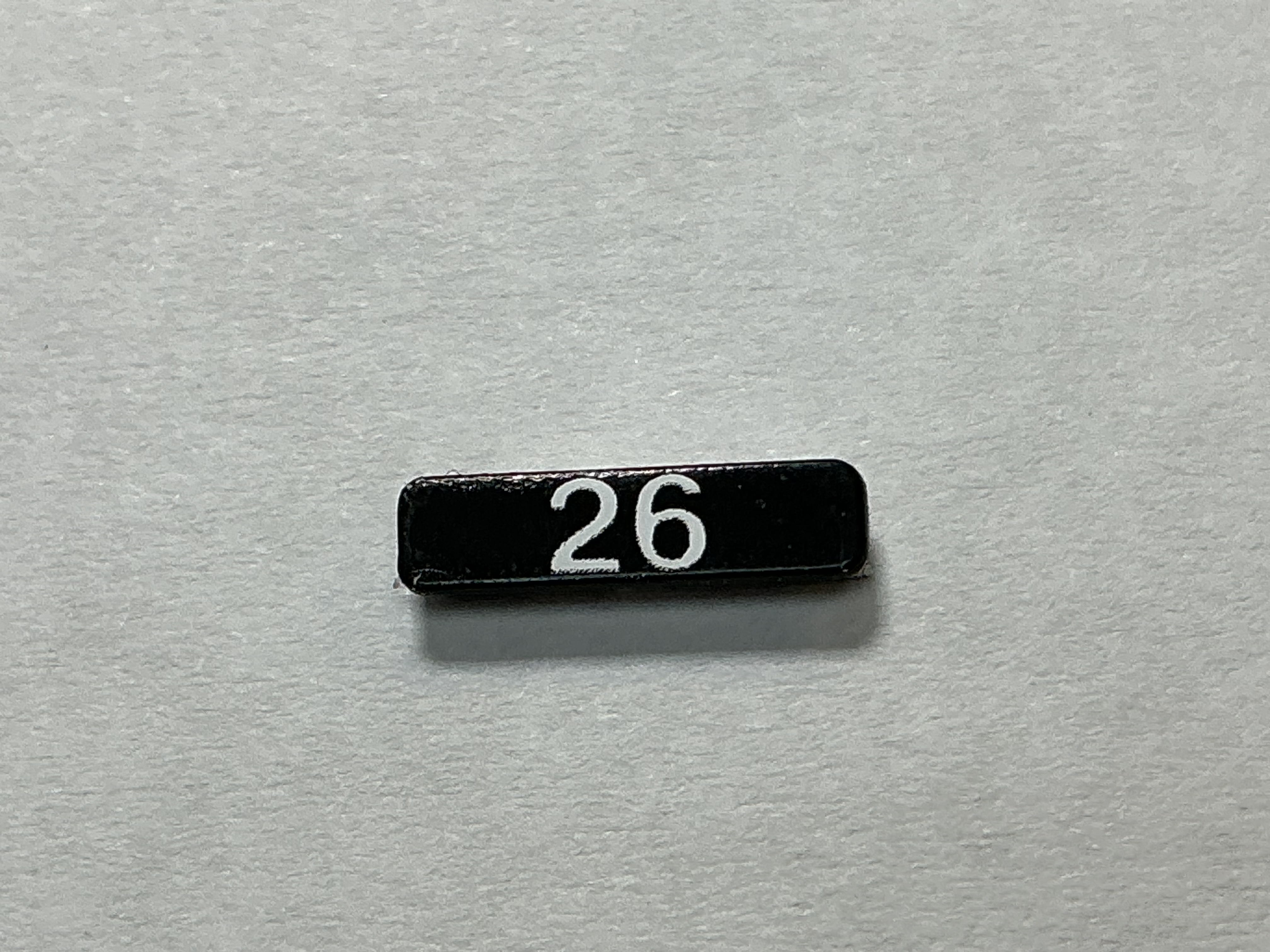 NUMBER BOARD / RH OR LH / FRONT OR REAR / #26 / PREMIER GP-40