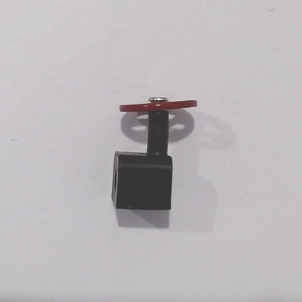 ASH PAN HAND WHEEL / RED / SHORT / SCREW MOUNT / PREMIER CHALLENGER 4-6-6-4 & BIG BOY 4-8-8-4