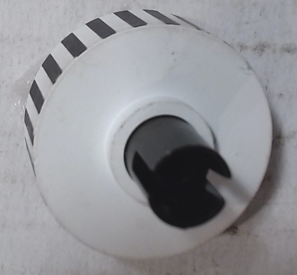 FLYWHEEL / 30mm D x 10.5mm THICK / W/DOG BONE COUPLING / STRIPED