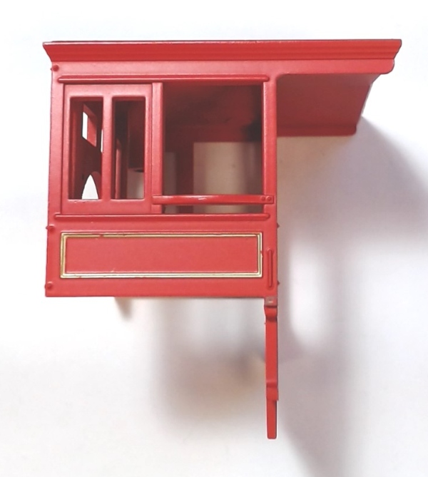 CAB / RED /  PAINTED / GOLD UNDER WINDOW /RAILKING GENERAL 4-4-0