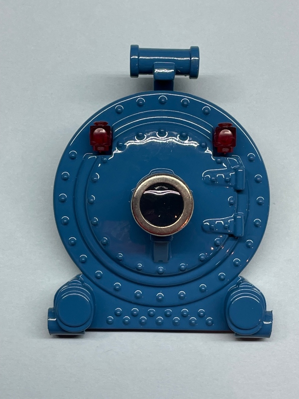BOILER FRONT / DIE-CAST / BLUE W/NICKEL BEZEL / TINPLATE O GAUGE 263
