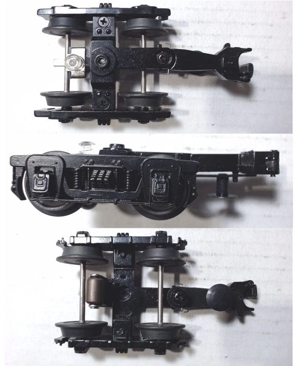 TRUCK / PASSENGER / 2-AXLE / OVERTON / W/MAGNETIC COUPLER / W/PICK UP / RAILKING OVERTON CARS
