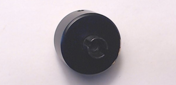 FLYWHEEL / 28mm DIAM. X 13mm THICK / DOG BONE COUPLING / BLACK