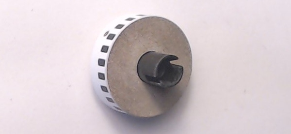 FLYWHEEL / W/DOG BONE COUPLING / 30mm DIAM x 10mm THICK / W/STRIPES / PREMIER & RAILKING STEAM