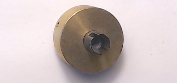 FLYWHEEL / W/DOG BONE COUPLING / 30mm D x 13mm H / BRASS / PREMIER 4-6-2 PS-4