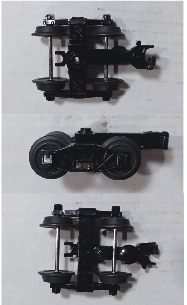 TRUCK / FREIGHT / ARCHBAR / W/MAGNETIC COUPLER / BLACK / PREMIER & RAILKING 19th CENTURY