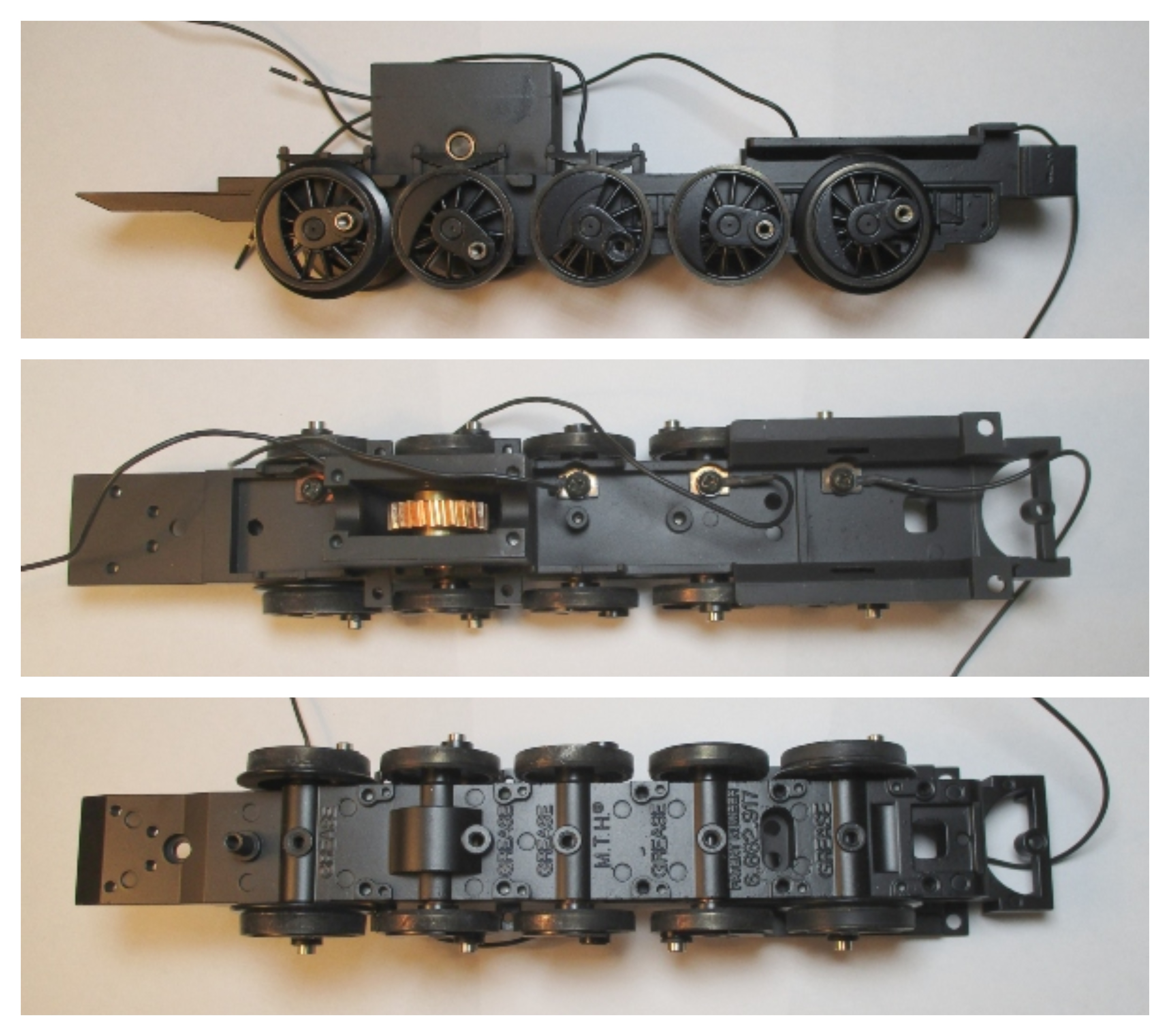 DRIVE BLOCK / 10-WHEEL / W/3-2 PICKUPS / 3-RAIL / BLACK / PS-3 / PREMIER RUSSIAN DECAPOD 2-10-0