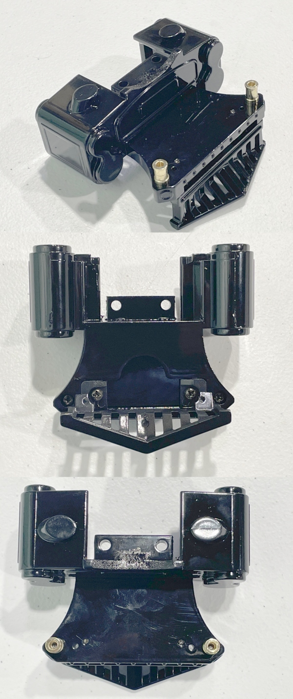 STEAM CHEST & PILOT/ BLACK / WITH BRASS FLAG HOLDERS / TINPLATE STANDARD GAUGE 1134 / 4694