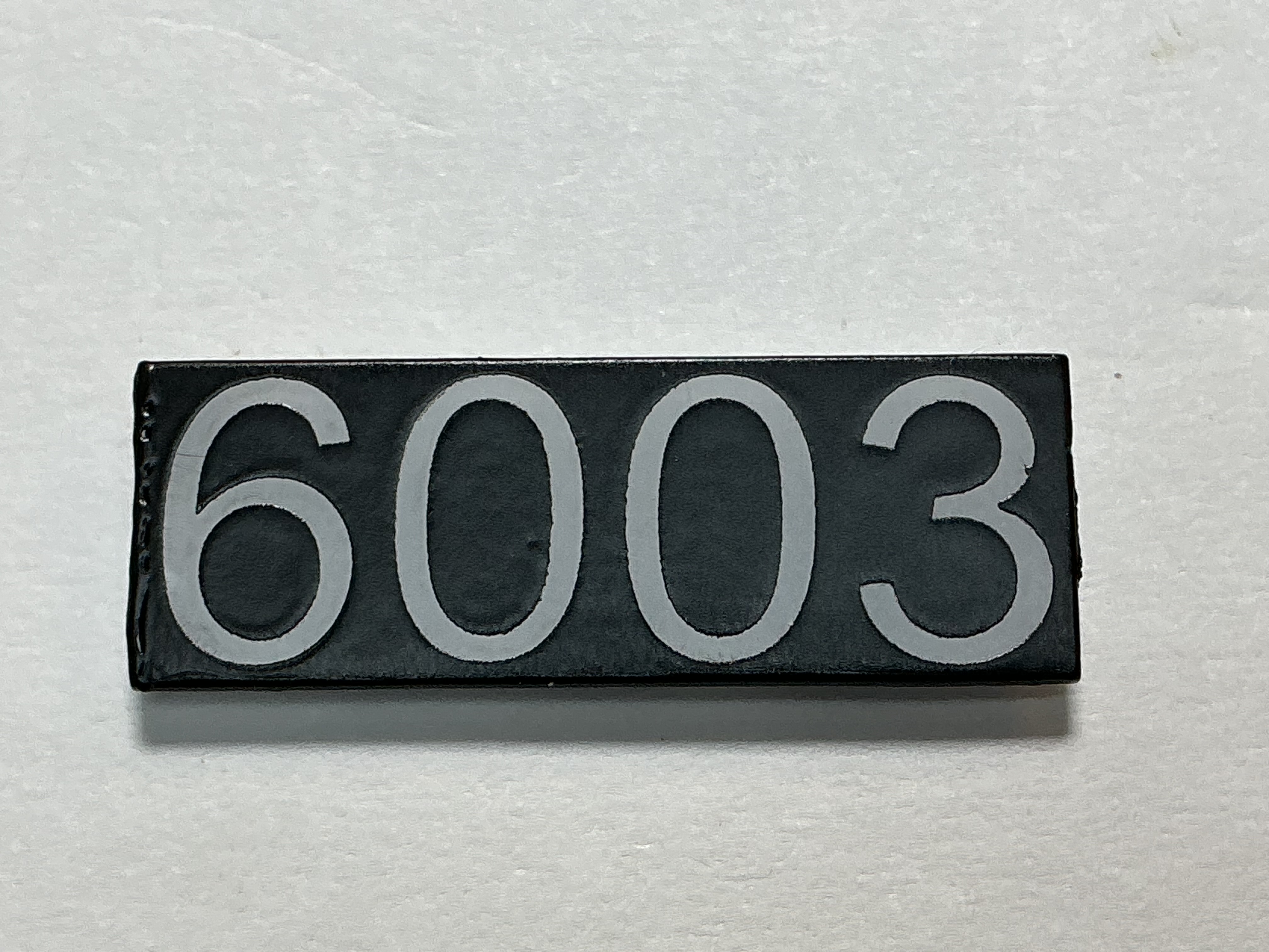 NUMBER BOARD / LH OR RH SIDE / LARGE / #6003 / PREMIER ALCO PA-1