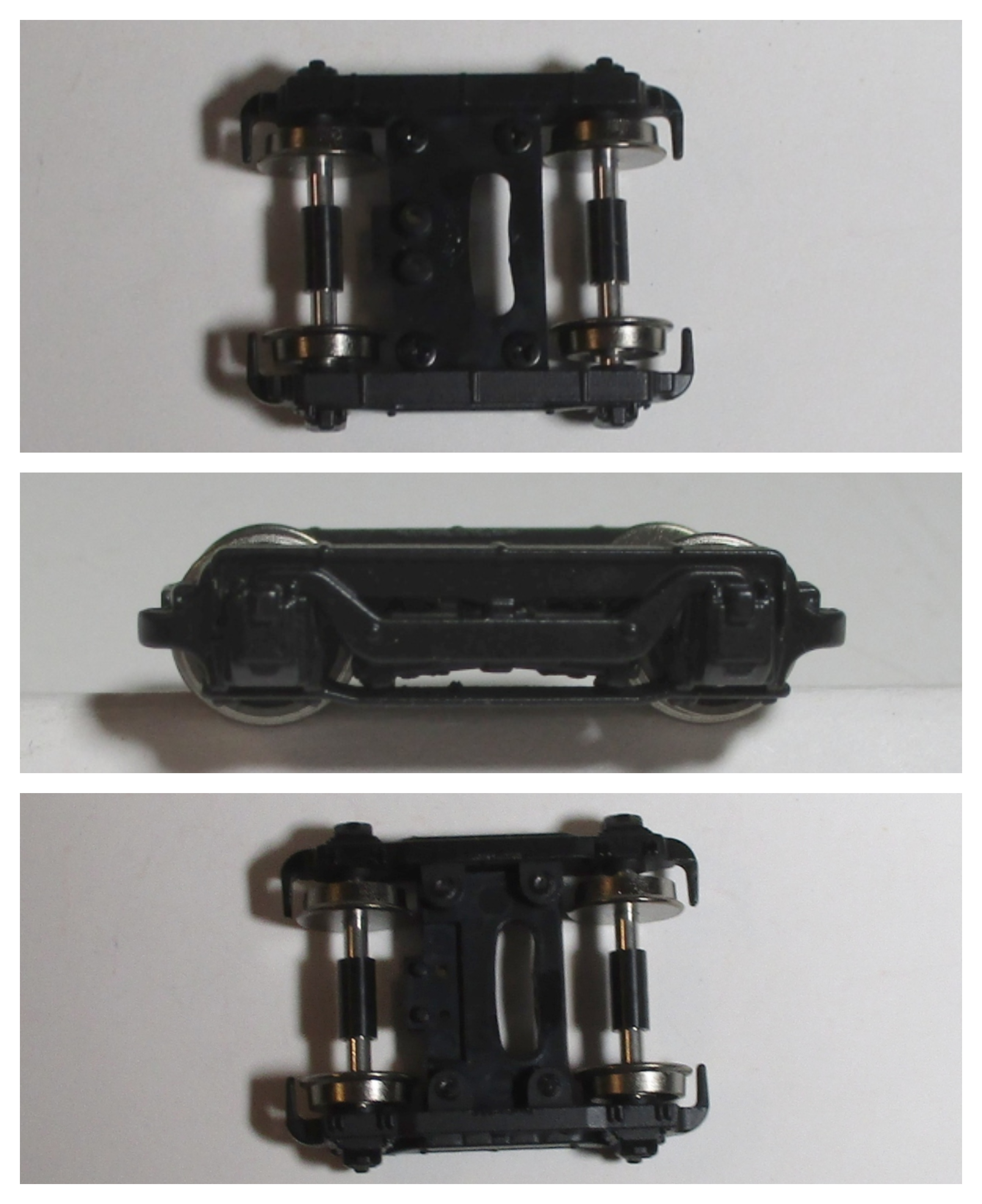 4-WHEEL PILOT TRUCK / BLACK / HO SCALE CAB FORWARD 4-8-8-2