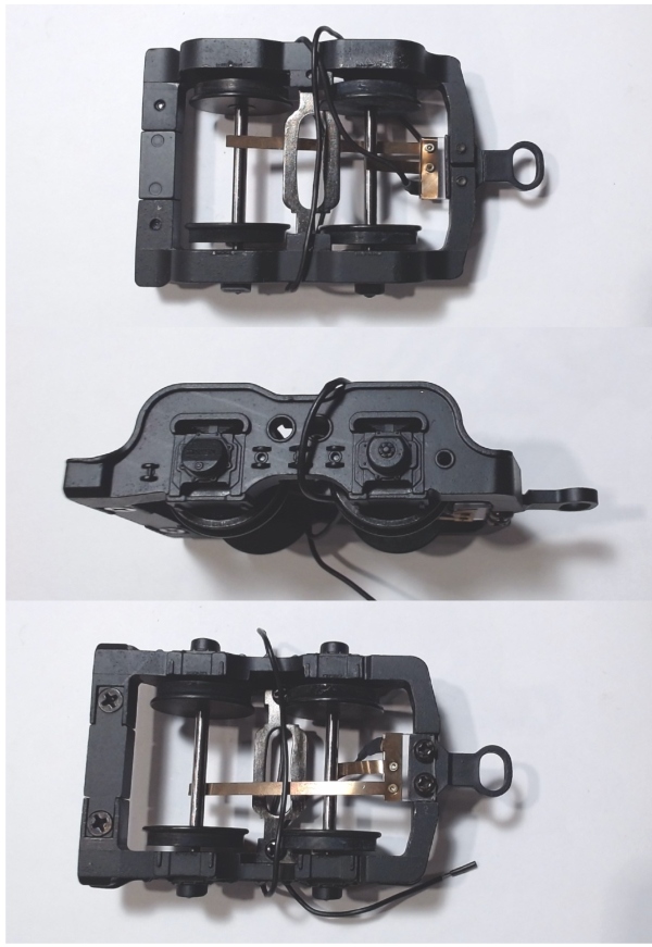 4-WHEEL TRAILING TRUCK / BLACK / PS 2 & 3 / O SCALE 2-RAIL / W/GROUND STRAP /PREMIER CLASS A 2-6-6-4 / PREMIER N&W J 4-8-4
