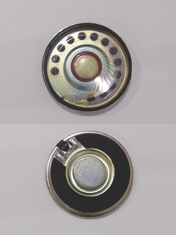 SPEAKER / 8 OHM 0.3W / 44mm D / PANCAKE / UNISON U4408B01