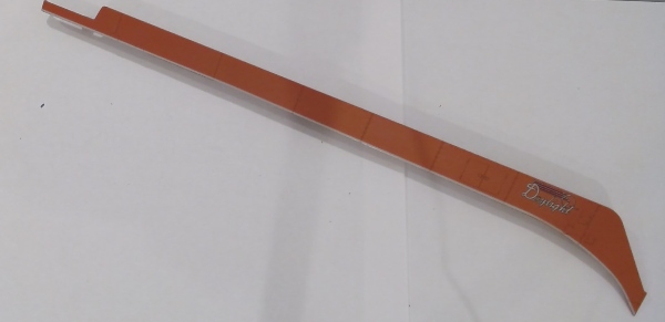 SIDE SKIRT / ORANGE & SILVER / RH / LARGE LOGO / PREMIER SP DAYLIGHT GS-4 4-8-4 