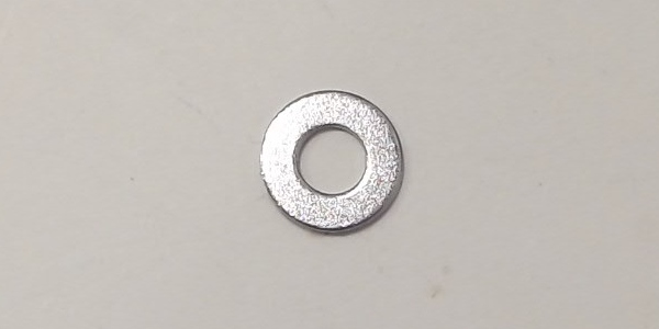 WASHER / METAL / PLATINUM / 10mm O.D. x 4.5mm I.D. x 0.5mm THICK