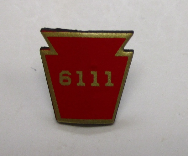 NUMBER SHIELD / KEYSTONE / #6111 / PS-2 & 3 / BOILER NOSE / PREMIER T-1 4-4-4-4 