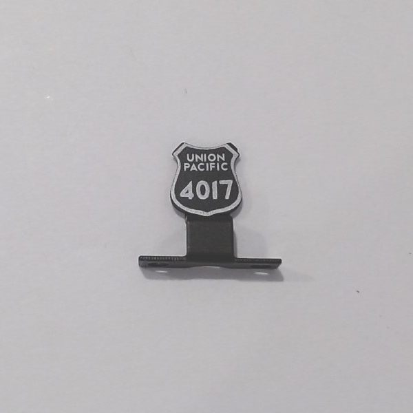 NAME PLATE / PILOT MOUNT / UP #4017 / PS 2 & 3 / PREMIER BIG BOY 4-8-8-4