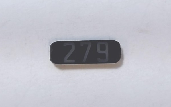NUMBER BOARD / LF OR RR / PREMIER GP-9 / BURLINGTON #279