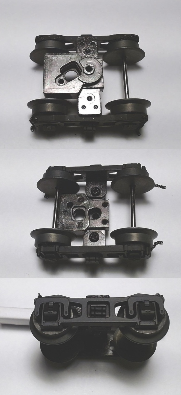 TENDER TRUCK / 4-WHEEL / FRONT / BLACK / VERSION A / W/CHAINS / PREMIER HEAVY PACIFIC 4-6-2