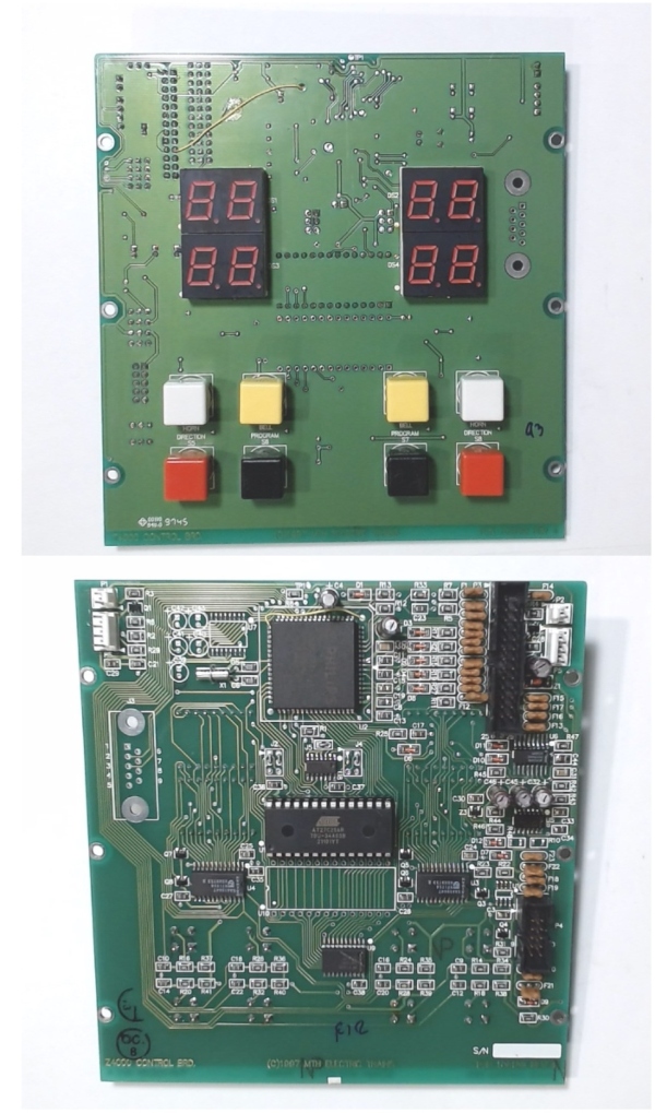 PCB / CONTROL BOARD / W/DIGITAL DISPLAY / 1st PRODUCTION RUN / Z-4000 TRANSFORMER (YELLOW WIRE BY TOP CENTER CHIP) / SERIAL NUMBERS BEGINING WITH 0398 ONLY