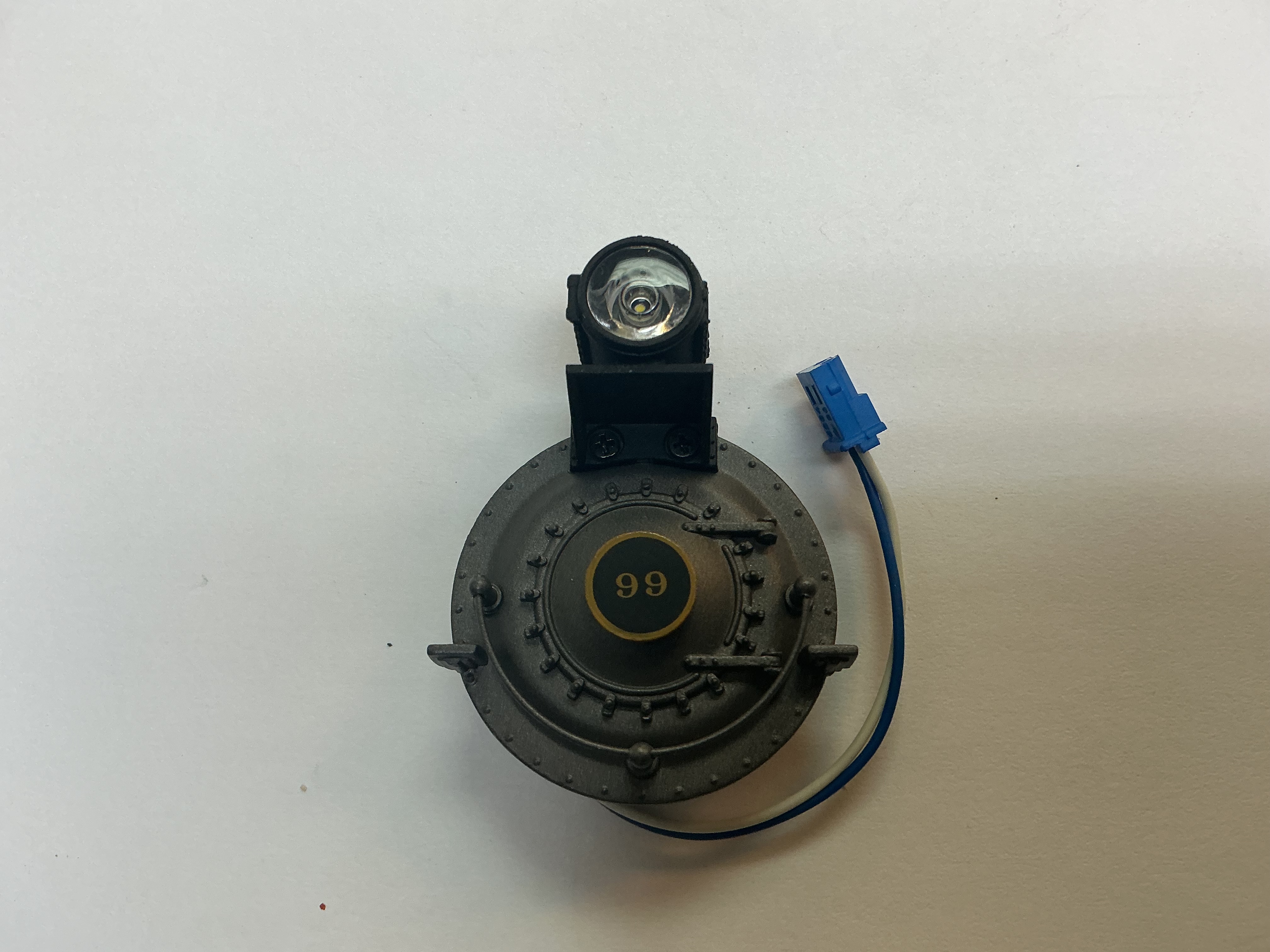 BOILER FRONT / W/H/L HOUSING / W/NUMBER BOARDS / W/NUMBER PLATE / B&O #99 / PREMIER A-5 SWITCHER 0-4-0