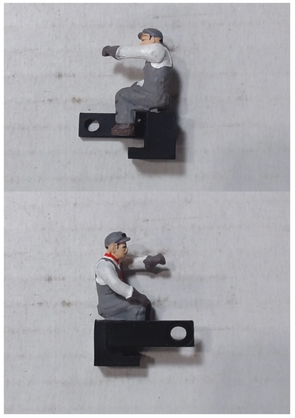 FIGURE / ENGINEER / SEATED  WITH SIDE MOUNT SEAT/ FOR STEAM