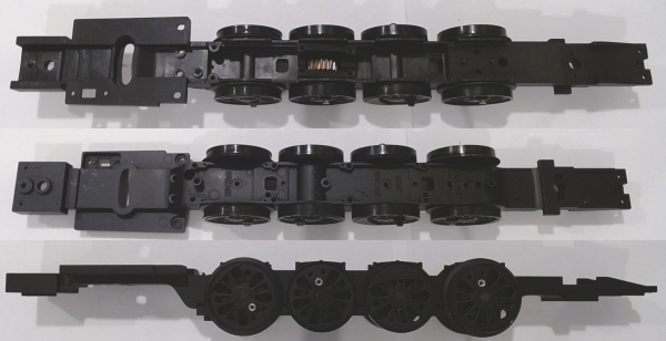 DRIVE BLOCK / 4-AXLE / 3-RAIL / BLACK RIMS / PS 1 / PREMIER BNSF GS-4 4-8-4 