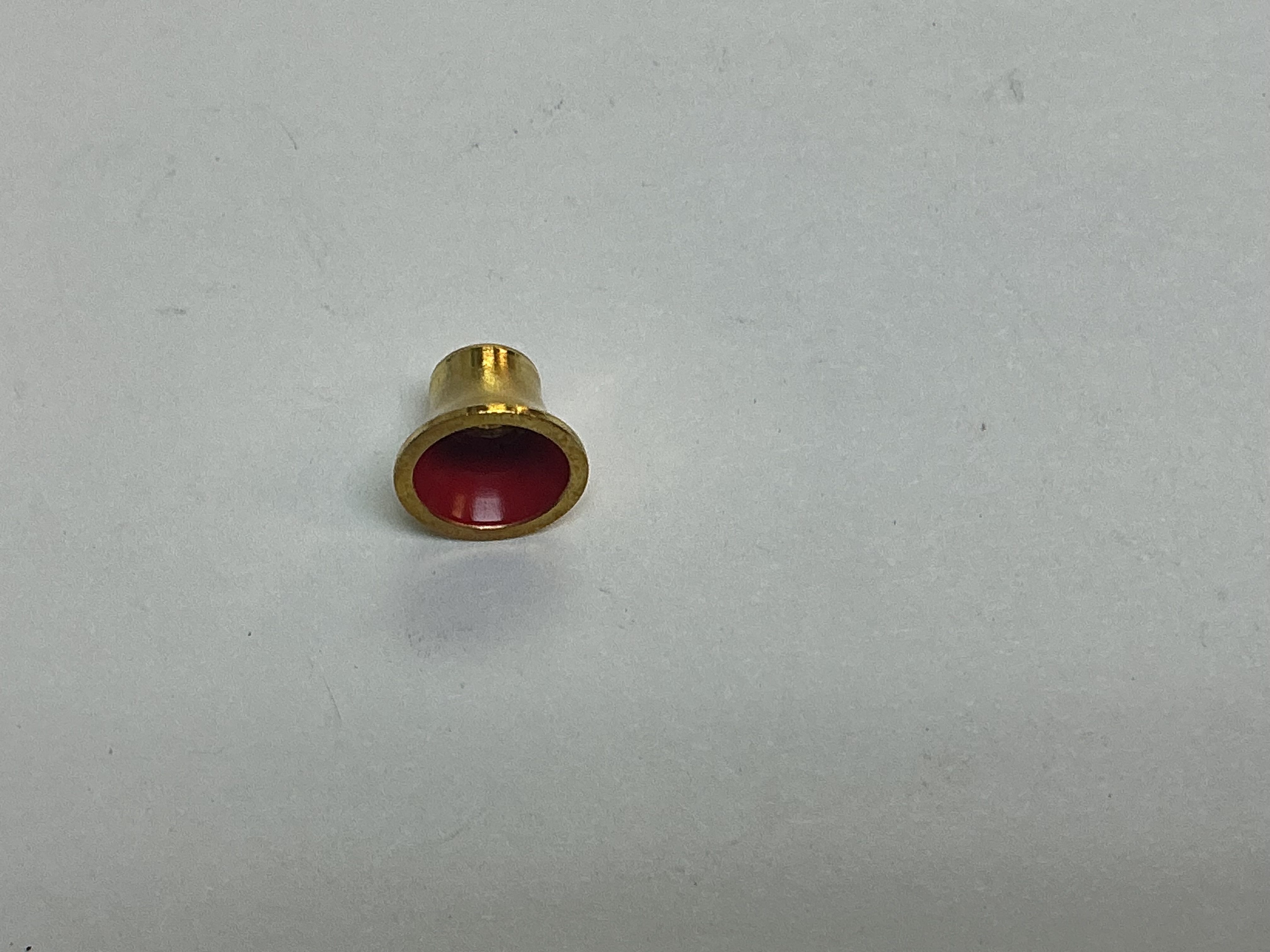 BELL / BRIGHT BRASS / W/RED CENTER / PREMIER STEAM LOCOMOTIVE