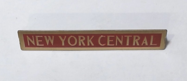 PLAQUE / TENDER SIDE / BRASS / RED / NEW YORK CENTERAL / STANDARD GAUGE 400T / 400W